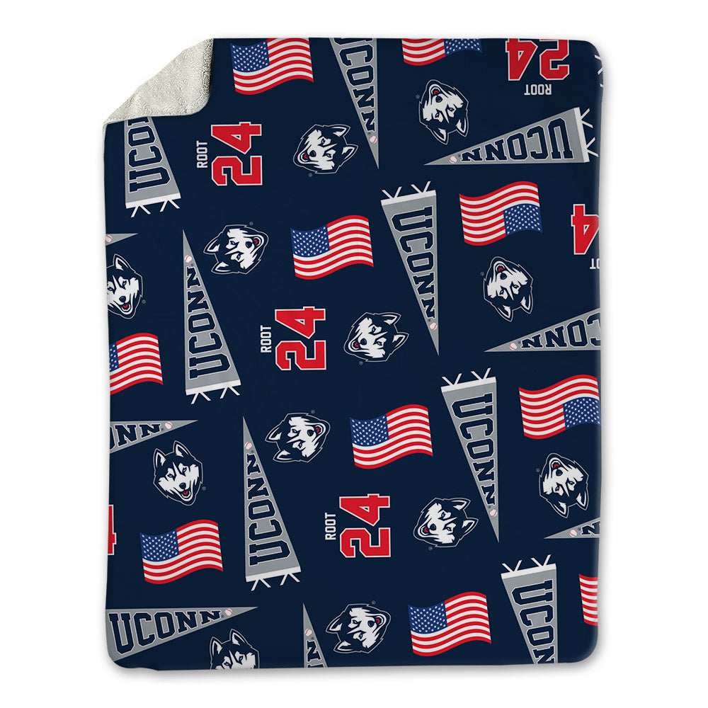 UConn - NCAA Baseball : Beau Root - USA Blanket-0