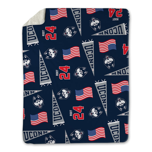 UConn - NCAA Baseball : Beau Root - USA Blanket-0