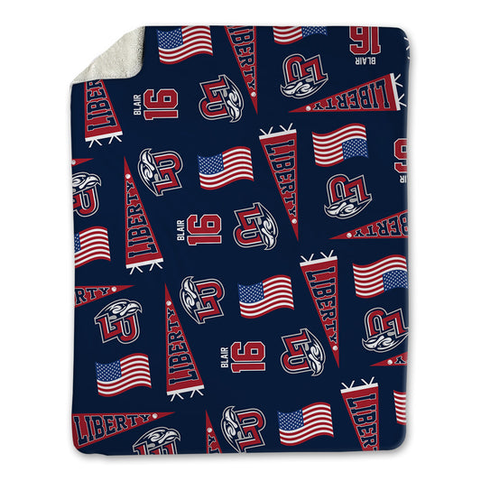 Liberty - NCAA Baseball : Ben Blair - USA Blanket-0