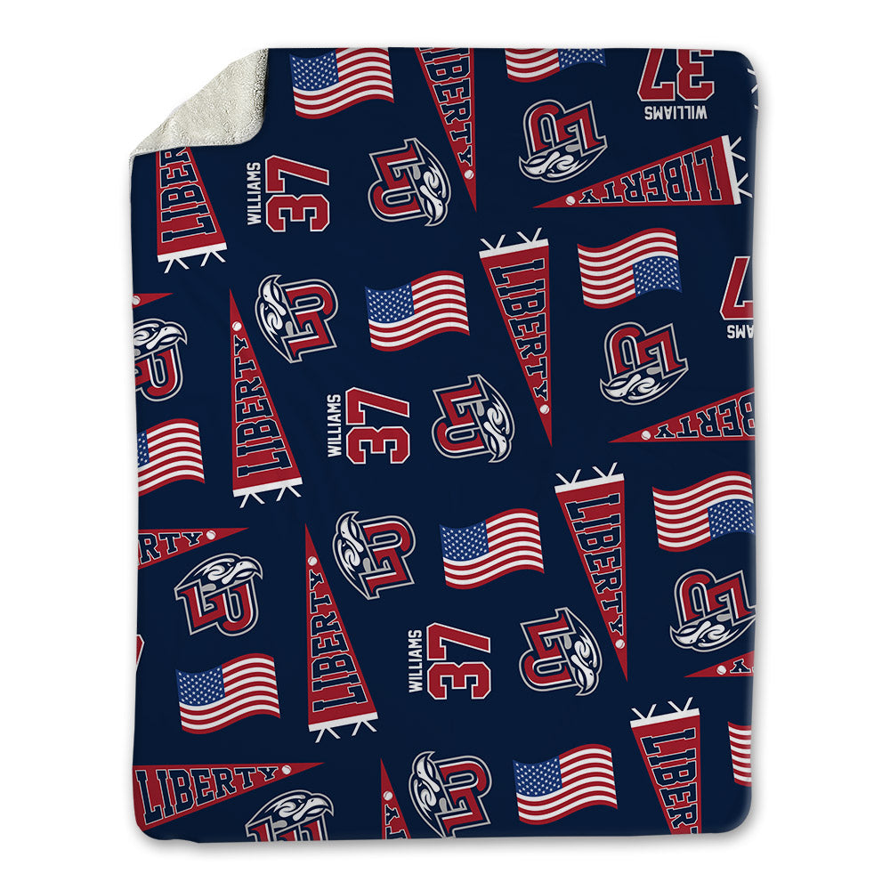 Liberty - NCAA Baseball : Spencer Williams - USA Blanket-0