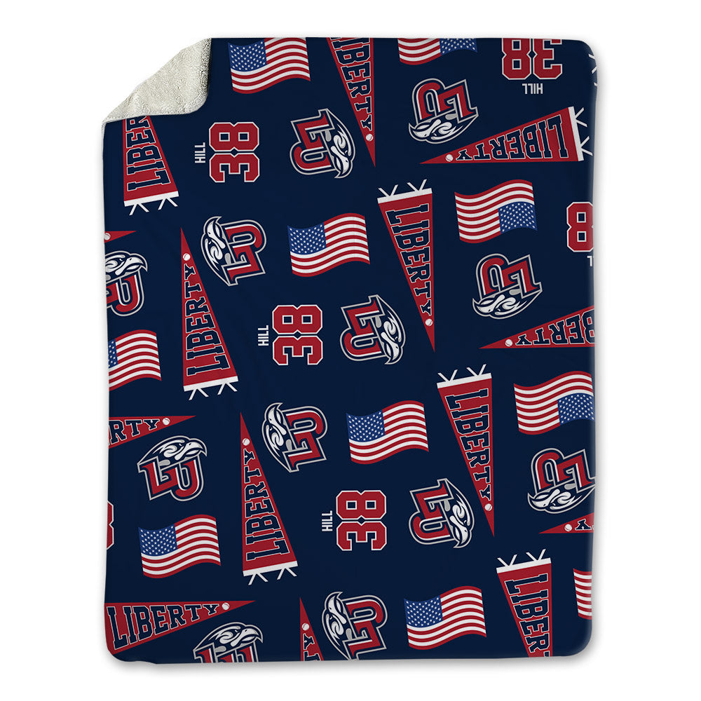 Liberty - NCAA Baseball : Brayden Hill - USA Blanket-0