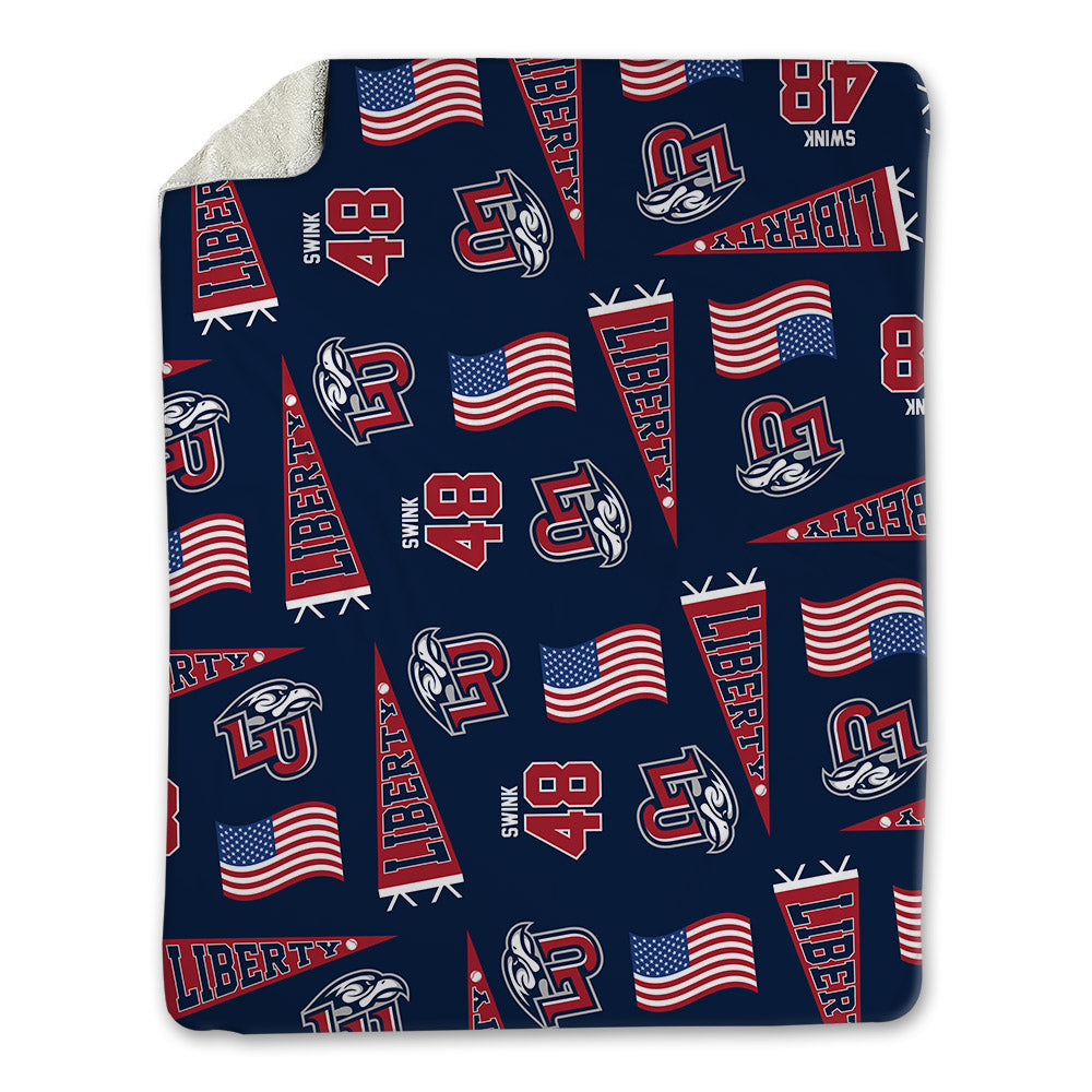 Liberty - NCAA Baseball : Josh Swink - USA Blanket-0