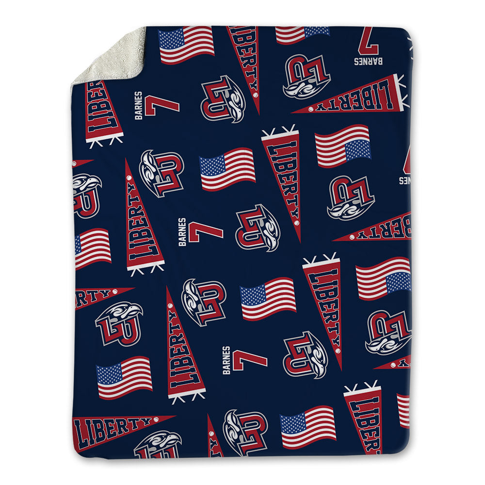 Liberty - NCAA Baseball : Ethan Barnes - USA Blanket-0