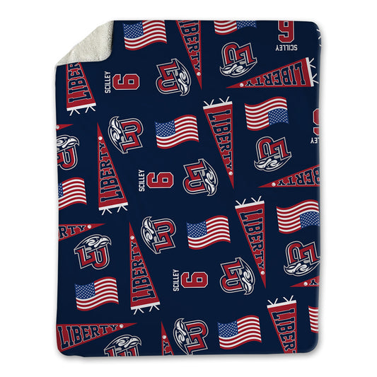 Liberty - NCAA Baseball : Landon Scilley - USA Blanket-0