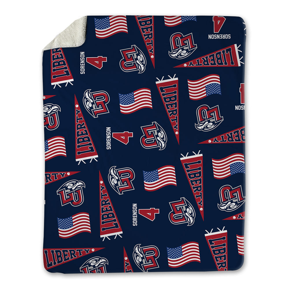 Liberty - NCAA Baseball : Jaxon Sorenson - USA Blanket-0