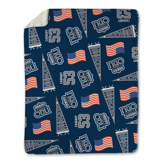 Old Dominion - NCAA Baseball : Jay Cassady - USA Blanket-0