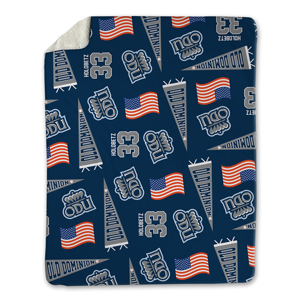 Old Dominion - NCAA Baseball : John Holobetz - USA Blanket-0