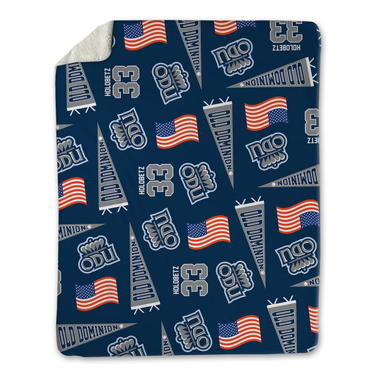 Old Dominion - NCAA Baseball : John Holobetz - USA Blanket-0