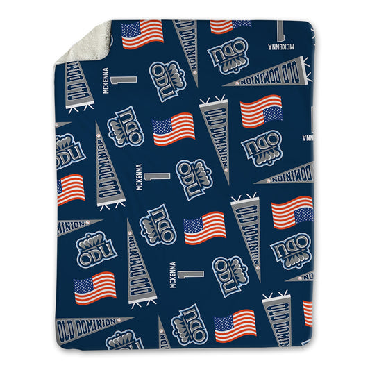 Old Dominion - NCAA Baseball : Cole McKenna - USA Blanket-0