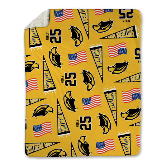 Southern Miss - NCAA Baseball : Jake Neely - USA Blanket-0