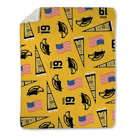 Southern Miss - NCAA Baseball : Matthew Russo - USA Blanket-0