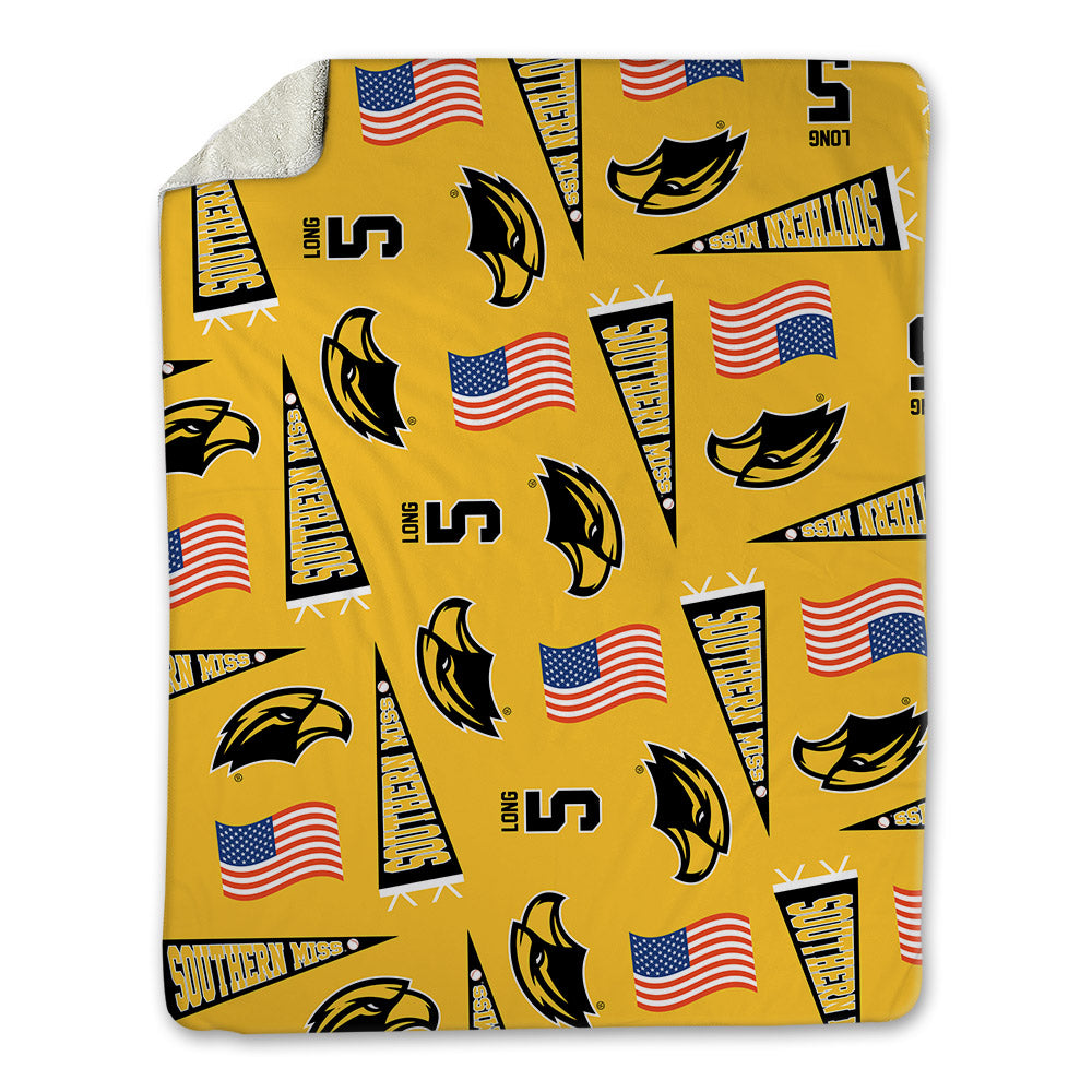 Southern Miss - NCAA Baseball : Ty Long - USA Blanket-0