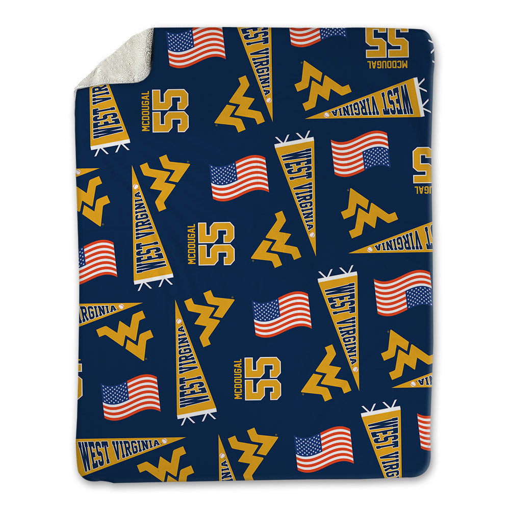 West Virginia - NCAA Baseball : Ben McDougal - USA Blanket-0