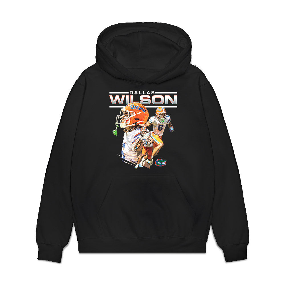 Florida - NCAA Football : Dallas Wilson - Collage Premium Hooded Sweatshirt-0