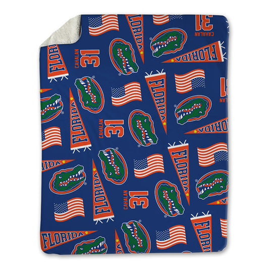 Florida - NCAA Softball : Kenleigh Cahalan - USA Blanket-0