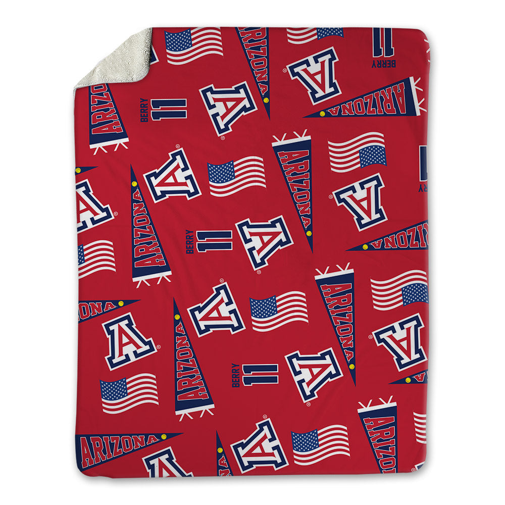 Arizona - NCAA Softball : Jenae Berry - USA Blanket-0