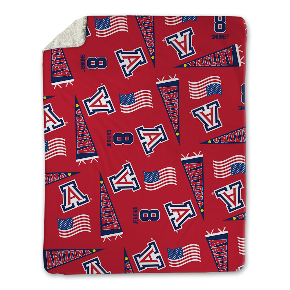 Arizona - NCAA Softball : Grace Jenkins - USA Blanket-0