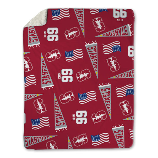 Stanford - NCAA Softball : Taryn Kern - USA Blanket-0