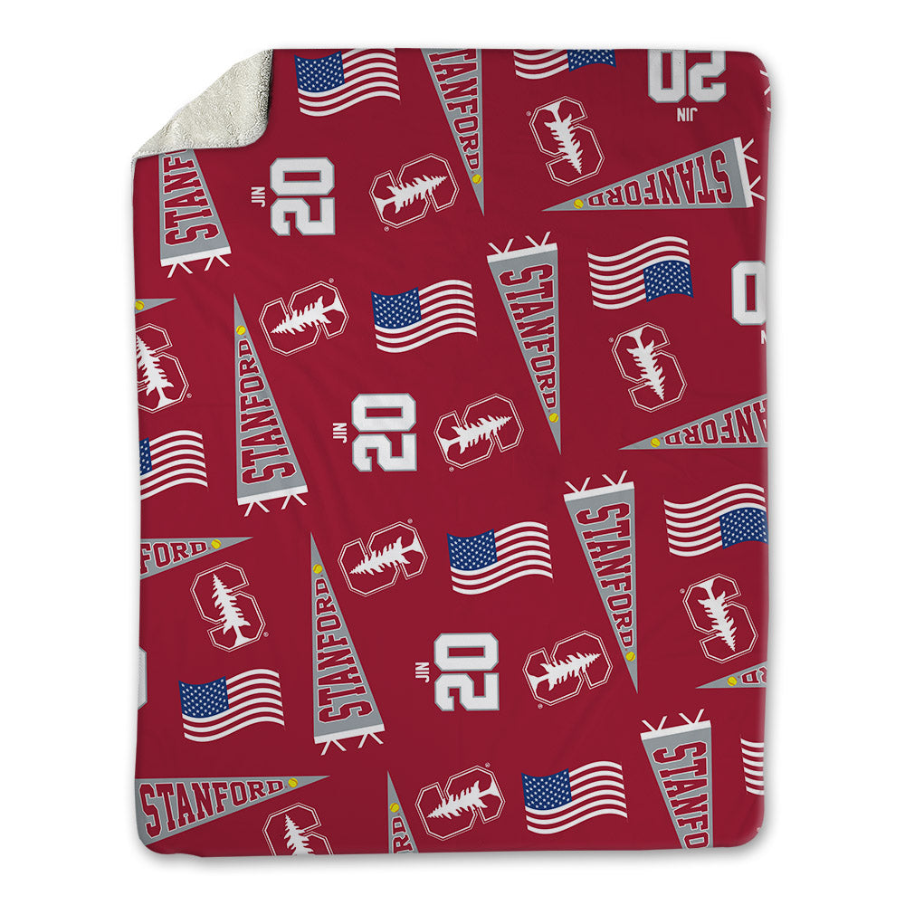 Stanford - NCAA Softball : Sophia Jin - USA Blanket-0