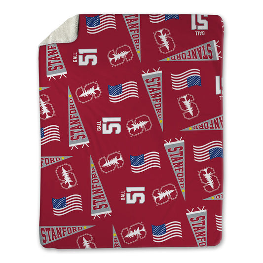 Stanford - NCAA Softball : Ava Gall - USA Blanket-0