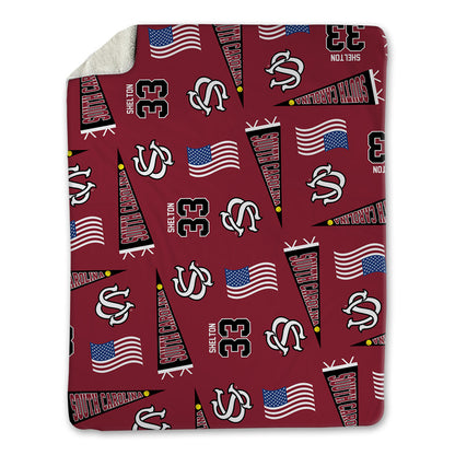 South Carolina - NCAA Softball : Karley Shelton - USA Blanket-1