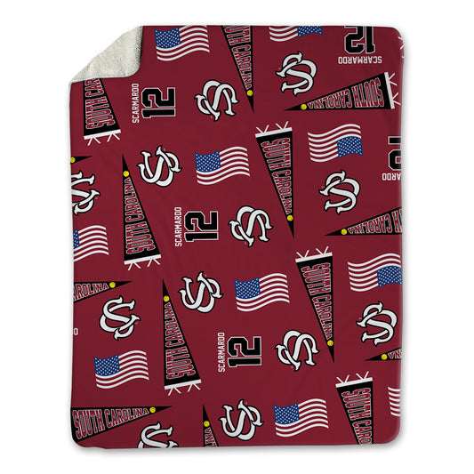 South Carolina - NCAA Softball : Sage Scarmardo - USA Blanket-0