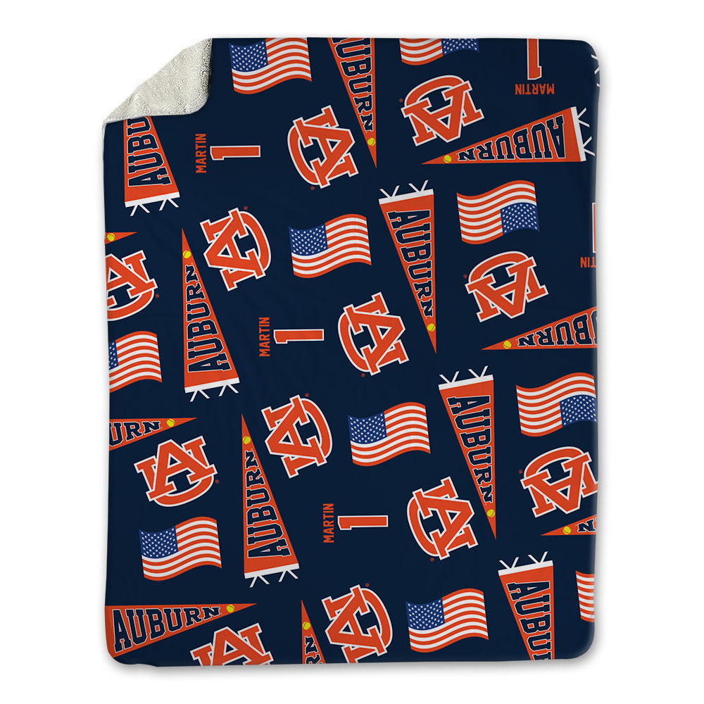 Auburn - NCAA Softball : Thalia Martin - USA Blanket-0