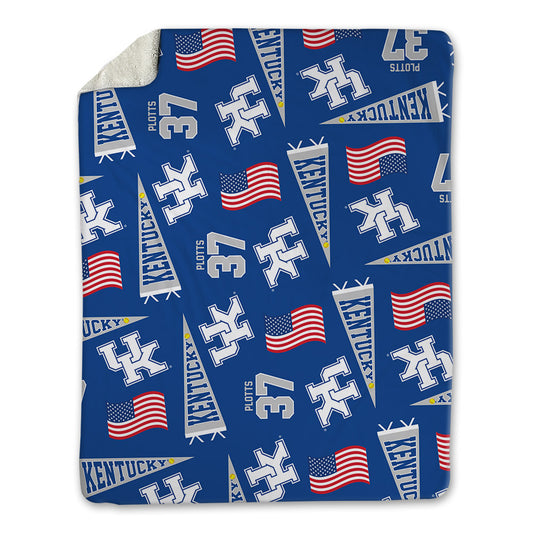 Kentucky - NCAA Softball : Peyton Plotts - USA Blanket-0