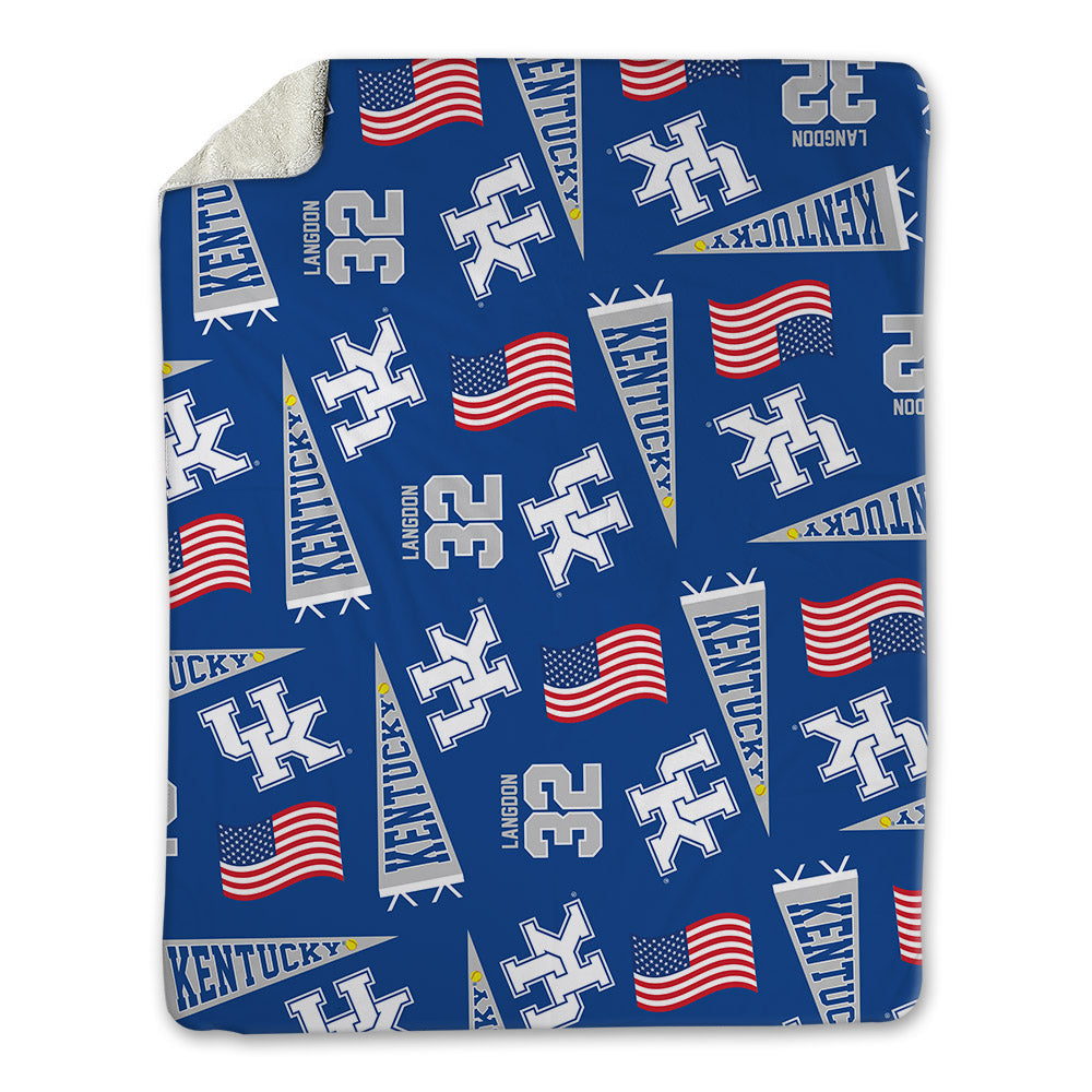 Kentucky - NCAA Softball : Sydney Langdon - USA Blanket-0