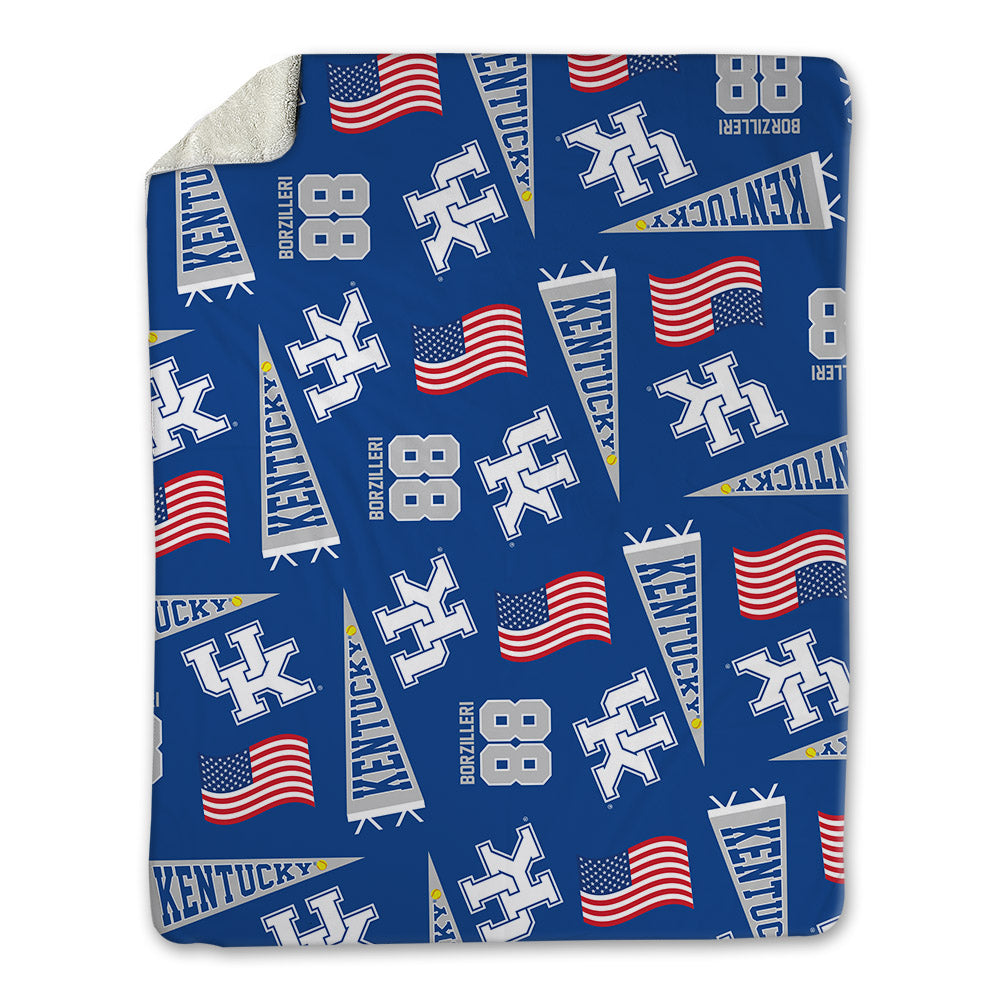 Kentucky - NCAA Softball : Lauryn Borzilleri - USA Blanket-0