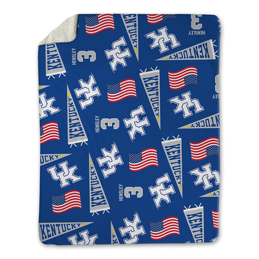 Kentucky - NCAA Softball : Gabbie Hensley - USA Blanket-0