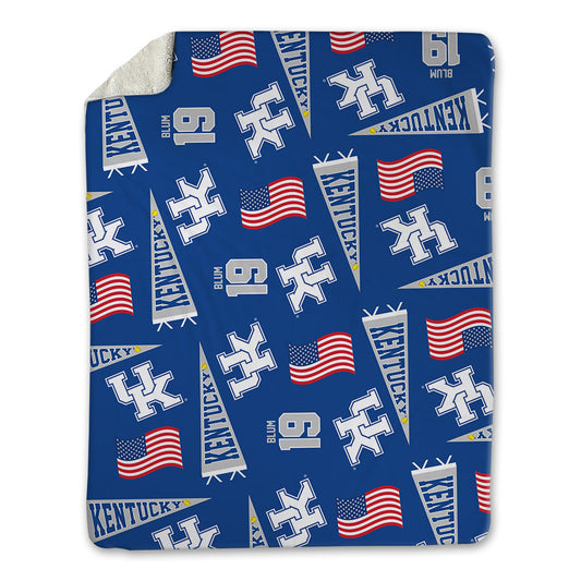 Kentucky - NCAA Softball : Allison Blum - USA Blanket-0