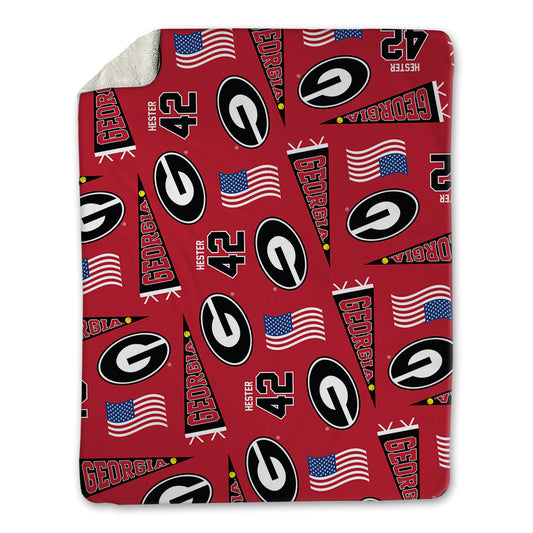 Georgia - NCAA Football : Patrick Hester - USA Blanket-0