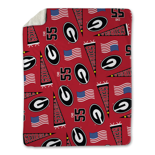 Georgia - NCAA Football : Alexander Cho - USA Blanket-0