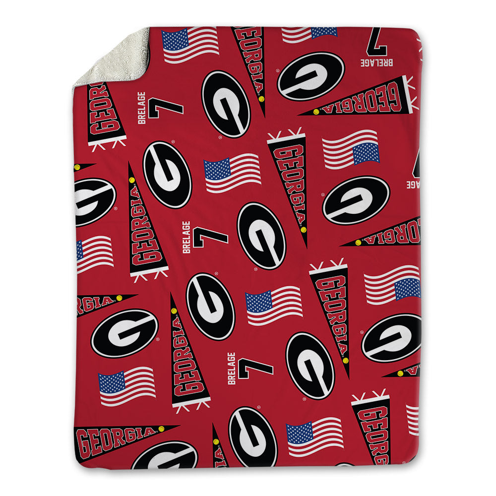 Georgia - NCAA Women's Soccer : Sophia Brelage - USA Blanket-0