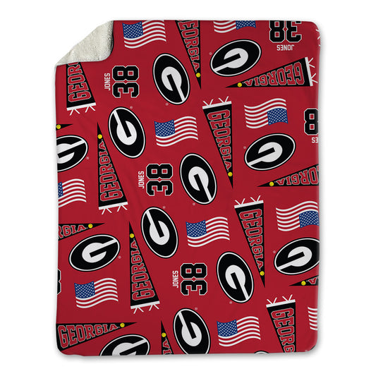 Georgia - NCAA Football : Cole Jones - USA Blanket-0