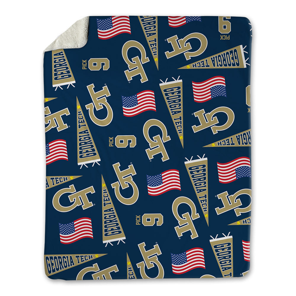 Georgia Tech - NCAA Softball : Landri Pick - USA Blanket-0