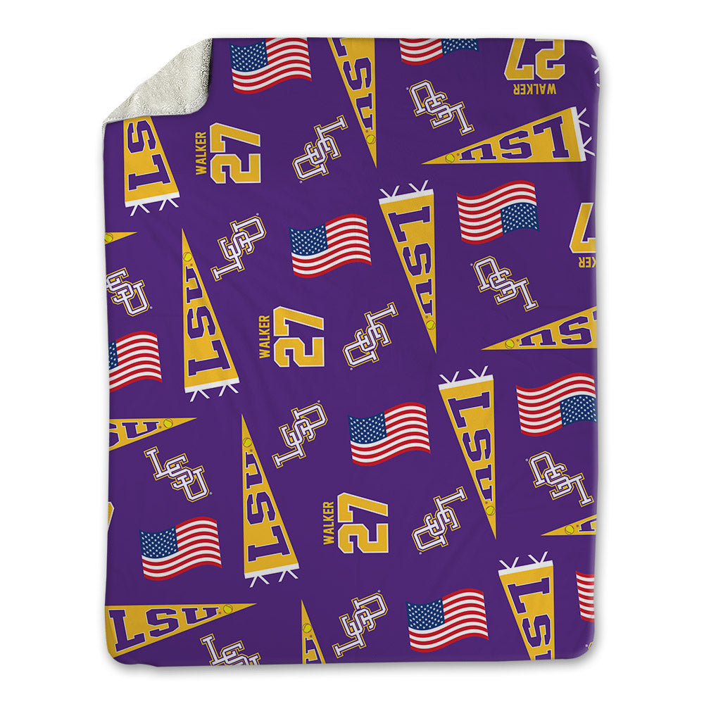LSU - NCAA Softball : McKaela Walker - USA Blanket-0