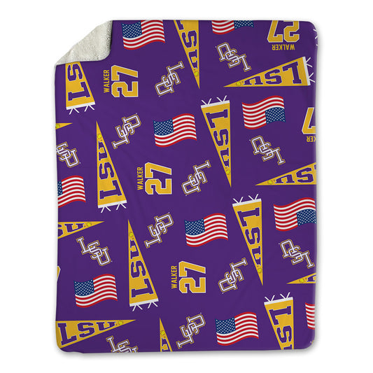 LSU - NCAA Softball : McKaela Walker - USA Blanket-0