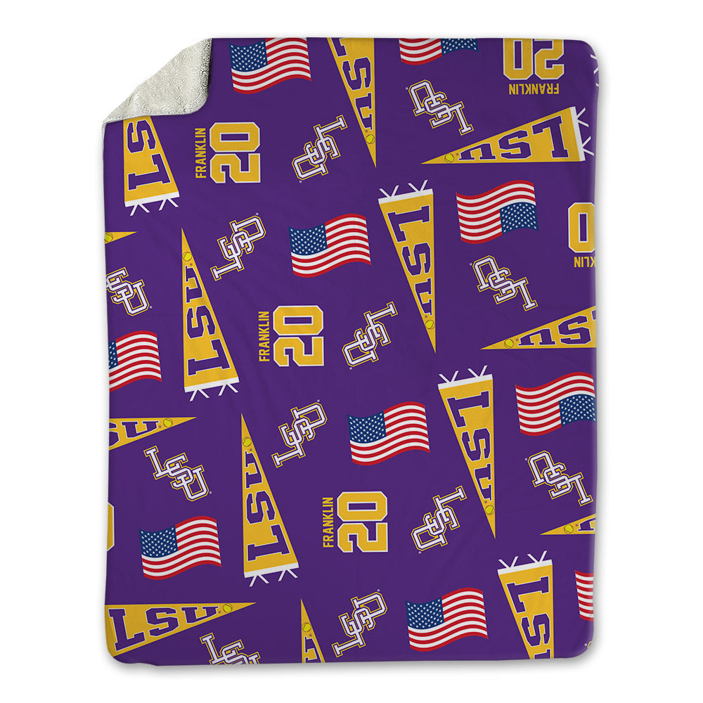 LSU - NCAA Softball : alix franklin - USA Blanket-0