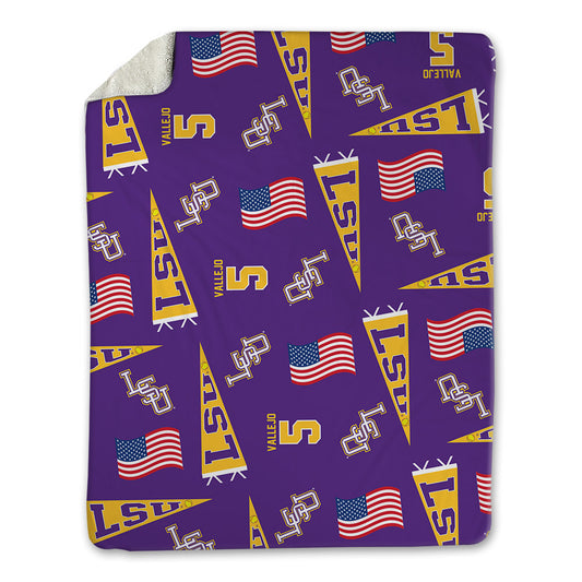 LSU - NCAA Softball : Ashley Vallejo - USA Blanket-0
