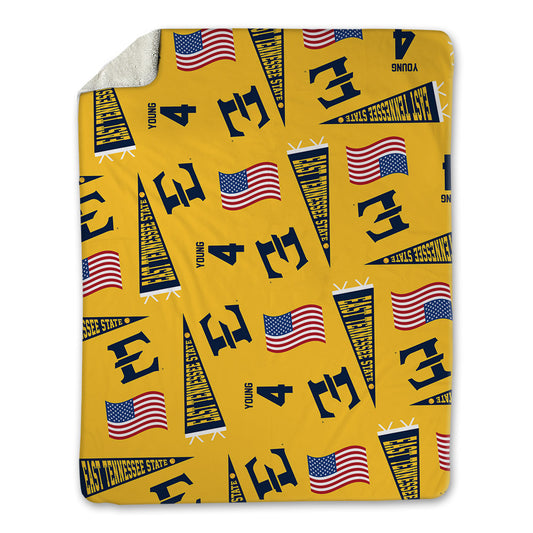 East Tennessee State - NCAA Softball : Cameron Young - USA Blanket-0