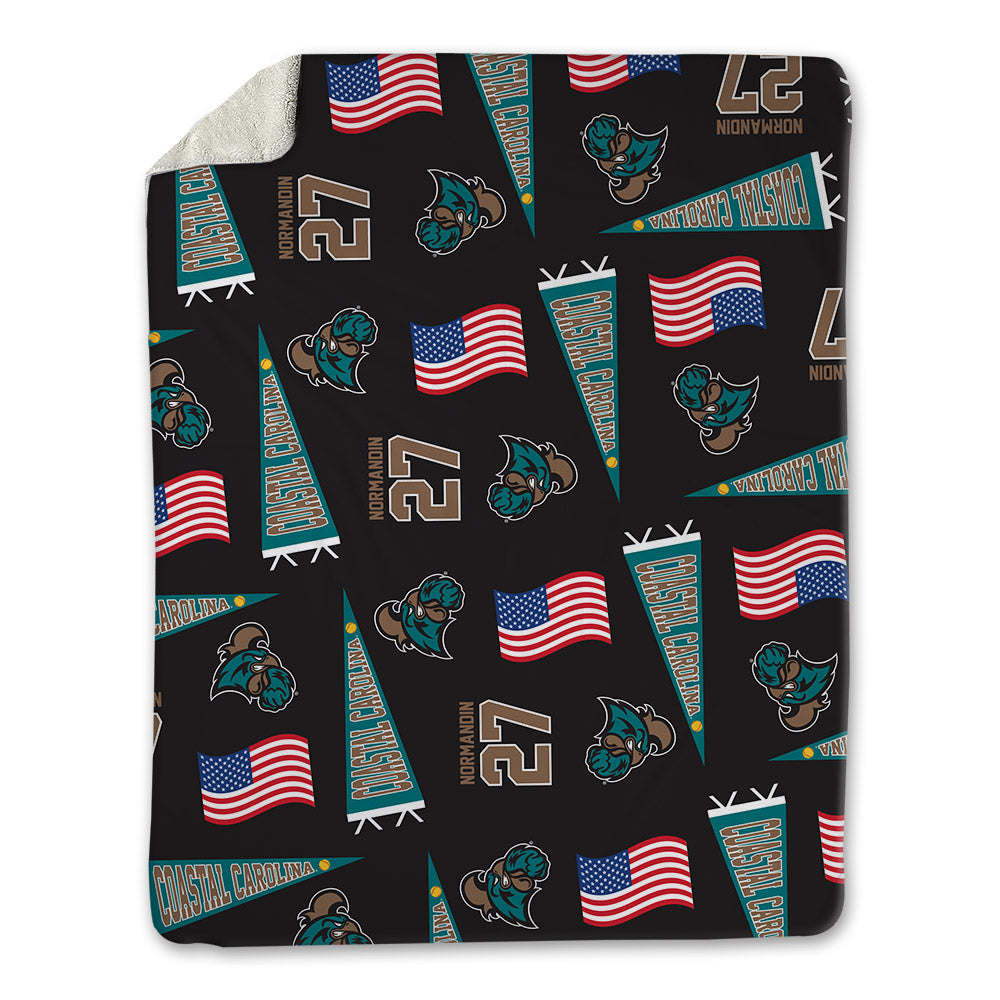 Coastal Carolina - NCAA Softball : Brielle Normandin - USA Blanket-0