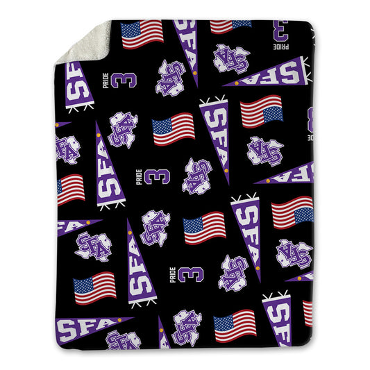 SFA - NCAA Softball : Kara Pride - USA Blanket-0