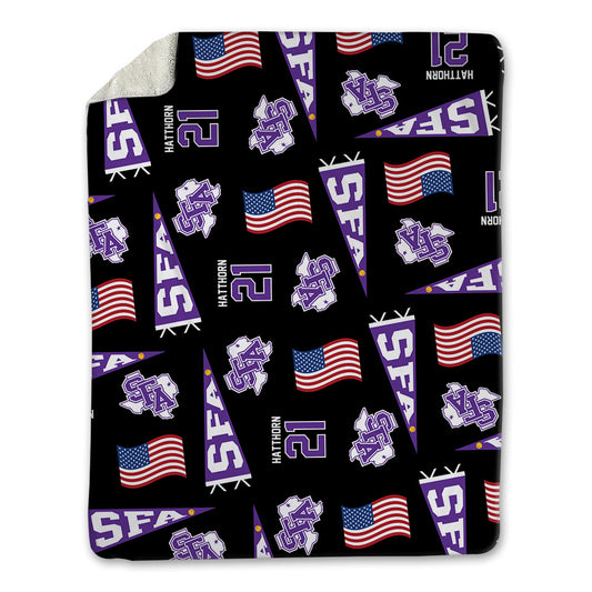 SFA - NCAA Softball : Amelia Hatthorn - USA Blanket-0