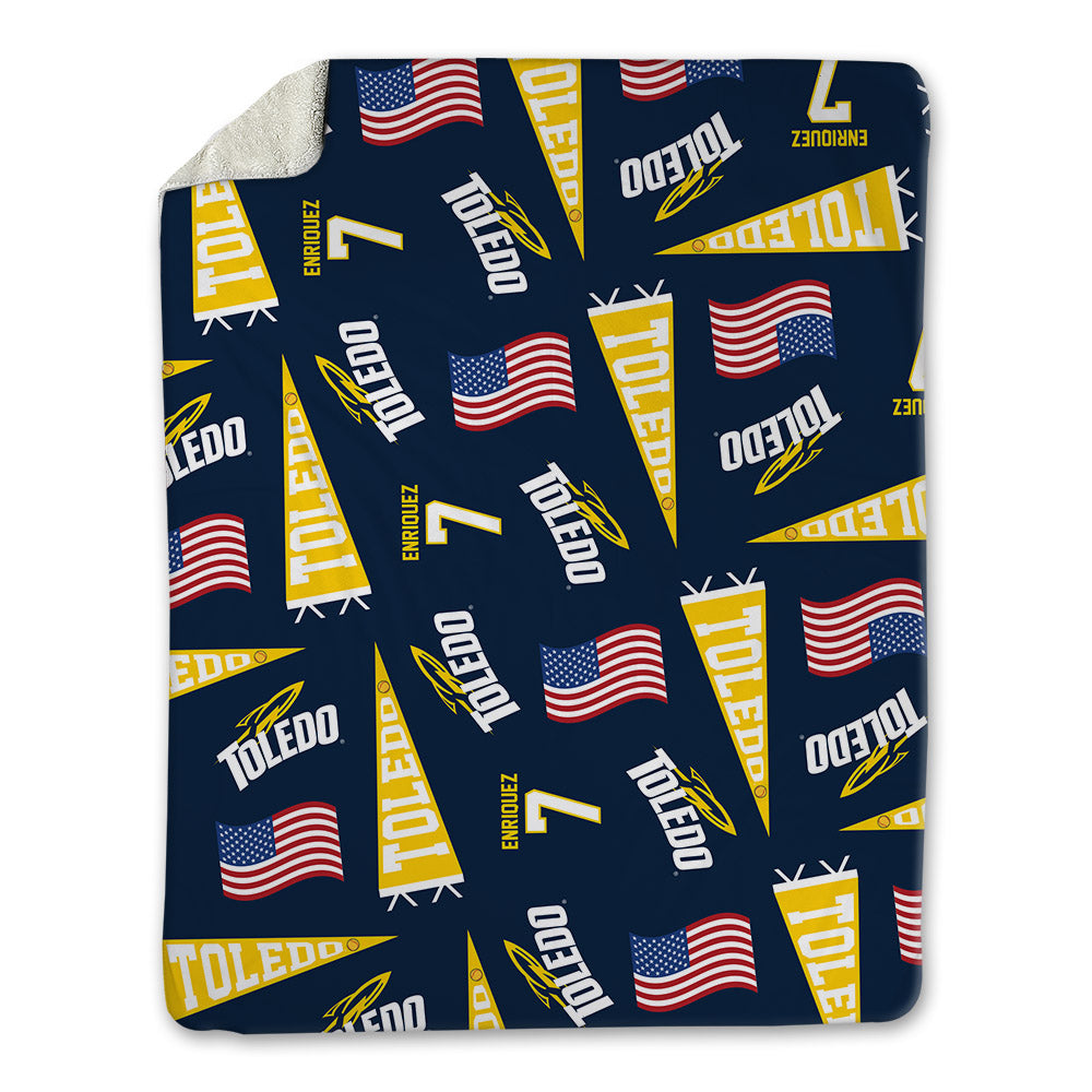 Toledo - NCAA Softball : Eliana Enriquez - USA Blanket-0