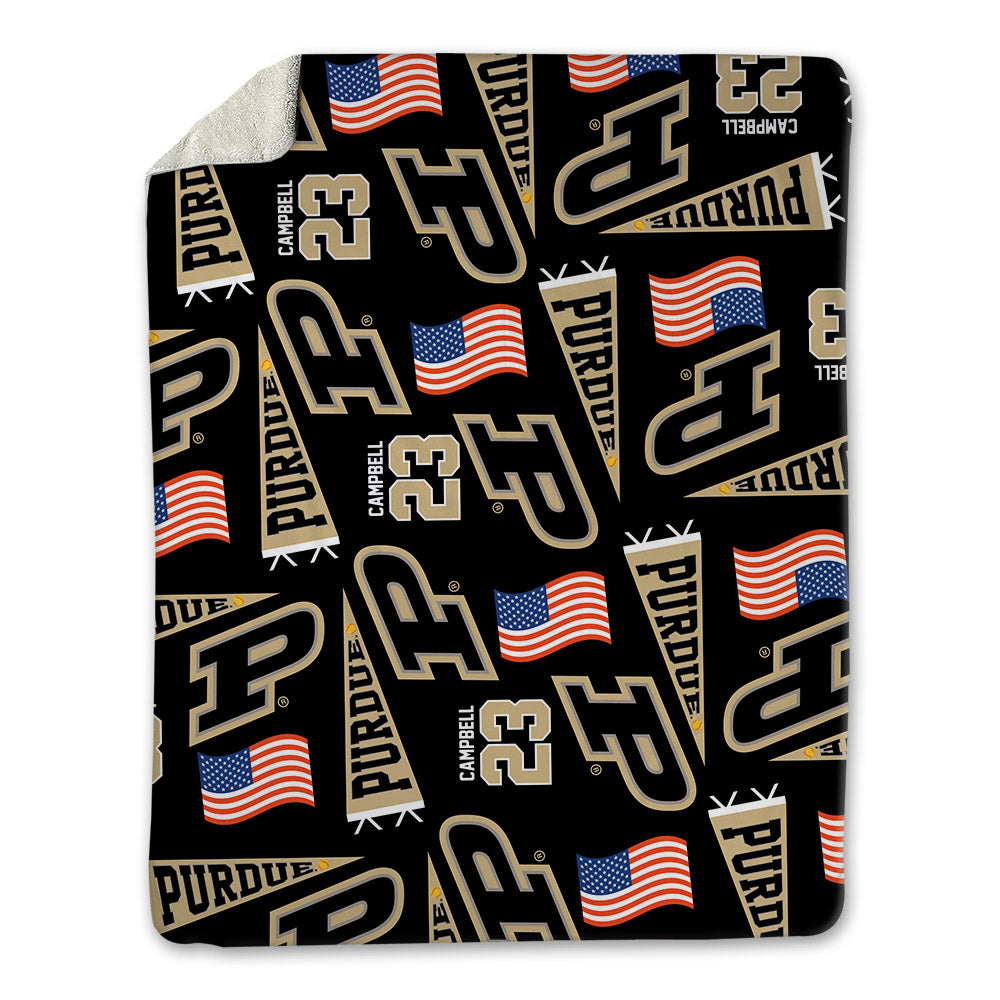 Purdue - NCAA Softball : Ashlynn Campbell - USA Blanket-0