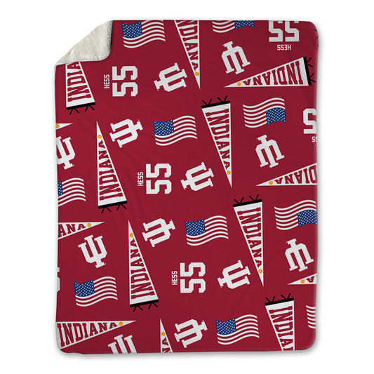 Indiana - NCAA Softball : Taylor Hess - USA Blanket-0