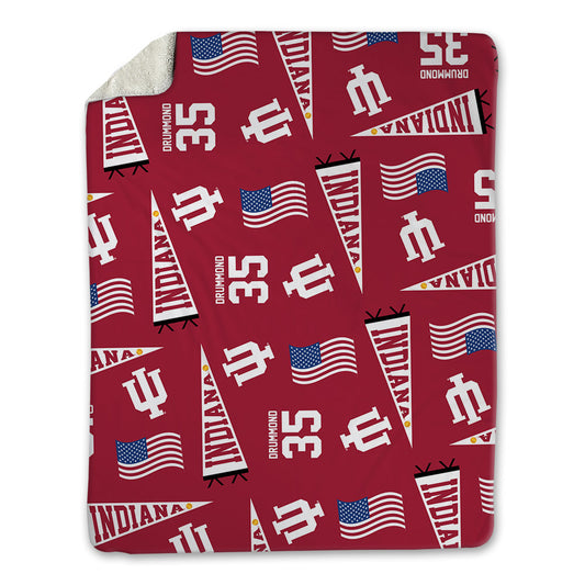 Indiana - NCAA Softball : Peyton Drummond - USA Blanket-0