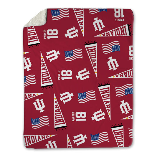 Indiana - NCAA Softball : Avery Parker - USA Blanket-0